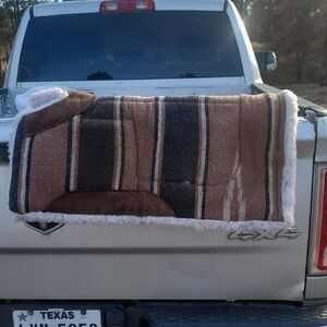 Western Saddle Pad with Fleece Lining Approx. 31" X 28"